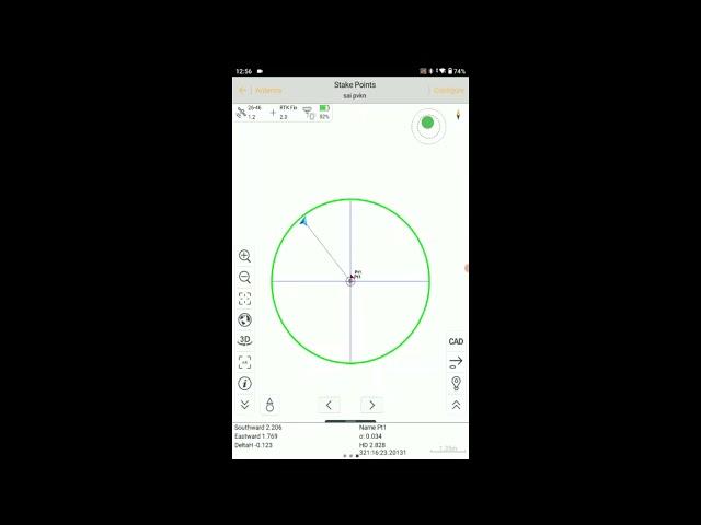 Satlab - Settings, Detail Survey, StakeOut, Area Calculation, Offsets, Intersection