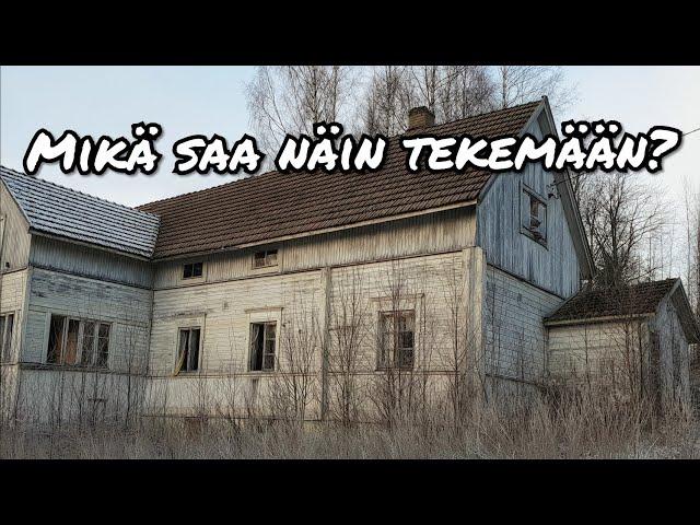 HUGE abandoned loghouse in Finland.  Full of documents! Urban Exploration