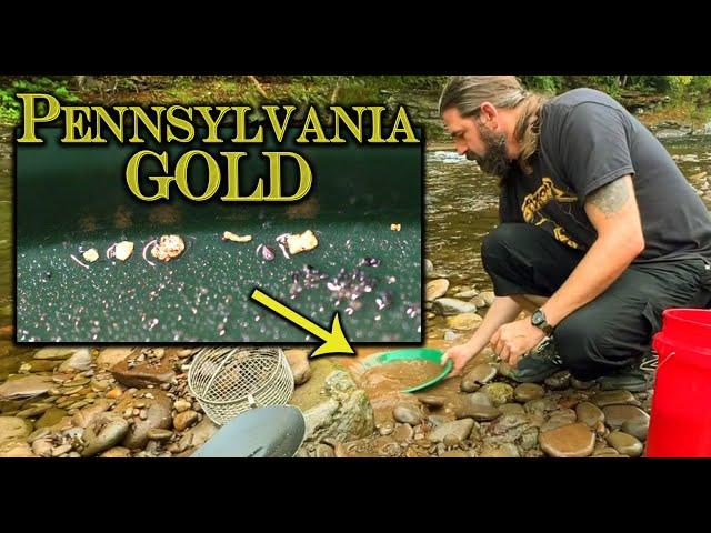 NICE! Gold Found Easily in Pennsylvania! Gold Prospecting in PA