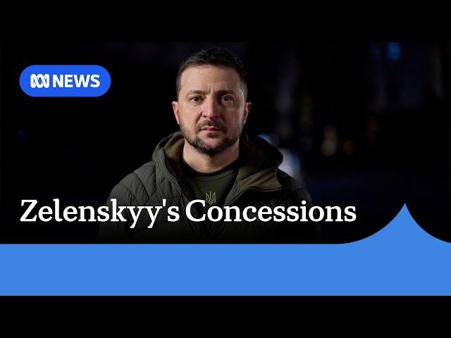 Zelenskyy yields to Trump amid pause in US military aid to Ukraine | ABC NEWS