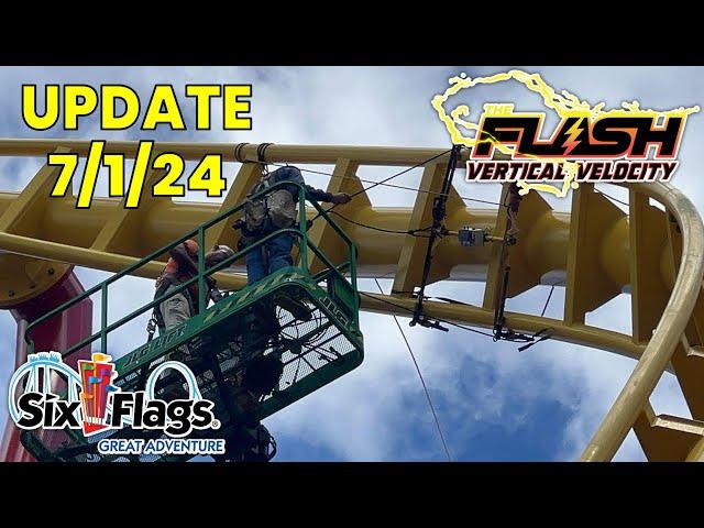 Flash: Vertical Velocity Update 7/1/24! | Six Flags Great Adventure