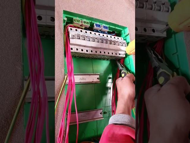 Final work on the home electrical breaker panel