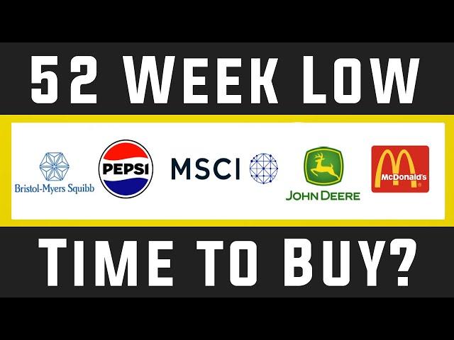 These 5 Dividend Stocks Are At A 52 Week Low!