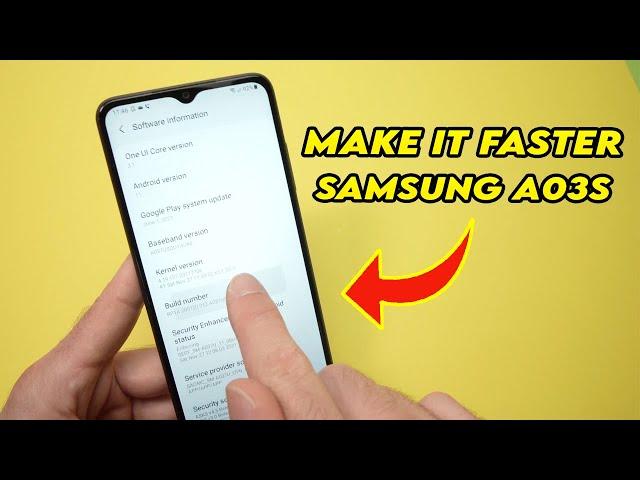 How to Make Your Samsung Galaxy A03S Faster - Fix Lag