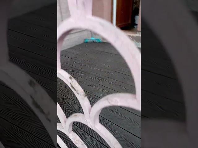 Угловой навес над верандой , балконом #дача #ремонт #навес #сварка #козырёк