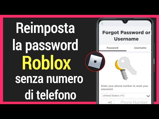 Come reimpostare la password Roblox senza numero di telefono | Reimposta password Roblox dimenticata