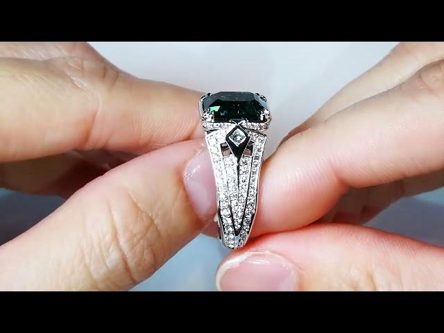 Afghan Indicolite  Ring 5.10 carats by Kat Florence