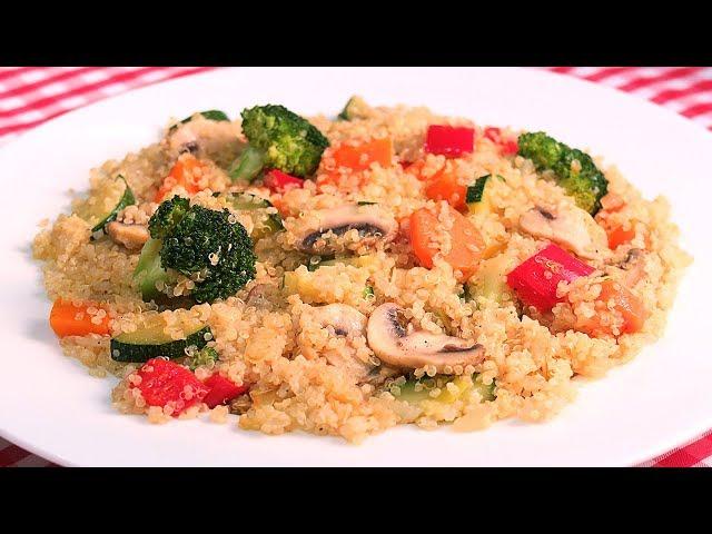 QUINOA CON VERDURAS | RECETA MUY FÁCIL Y SALUDABLE