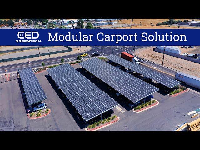 CED Greentech Modular Carport Solution Intro