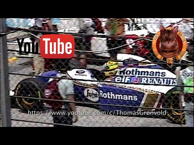 F1 Imola San Marino Sunday May 1, 1994 Race day (full video)(Ayrton Senna)