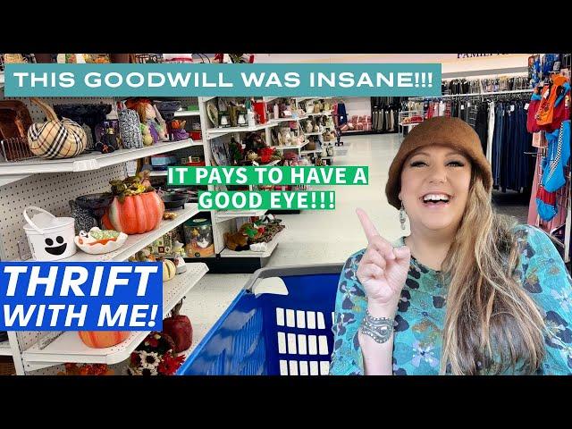 THIS GOODWILL WAS INSANE!!! Thrift With Me! Thrifting For Vintage To Flip For Profit | Oregon Haul