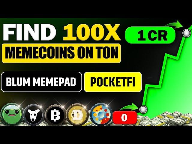 Find Your Next 100X Memecoin On TON  BLUM Memepad Hidden Trick 