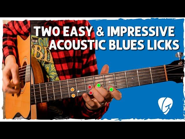 Two Easy & Impressive Acoustic Blues Licks