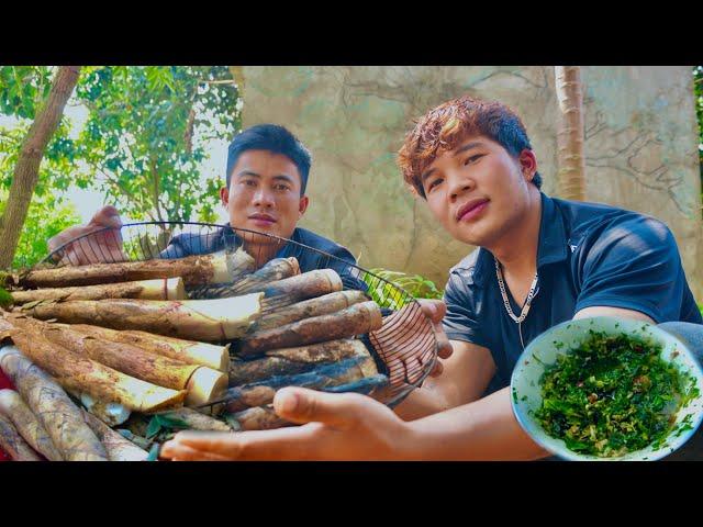 Măng Đắng Hun Khói Chấm Chéo Ớt Siêu Cay | Bếp Vùng Cao