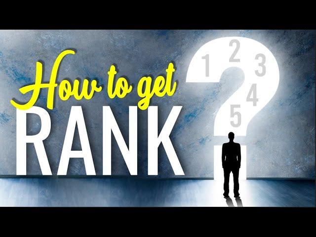 How to get a rank | #Aldine CA, #intermediate, #ca_inter_g1