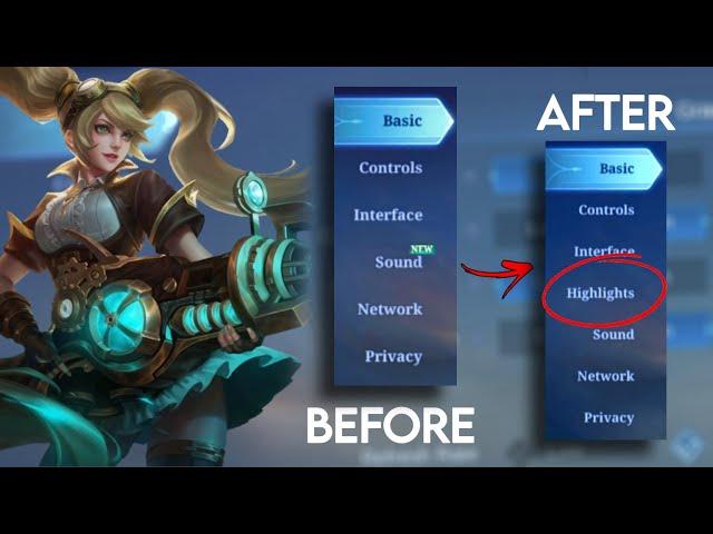How to ACTIVATE the Lost "Highlights" Recording Feature - Mobile Legends Tutorial 2023