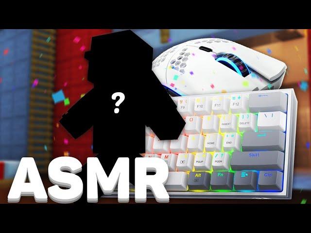 Minecraft Bedwars Keyboard & Mouse Drag Click ASMR with HACKER!