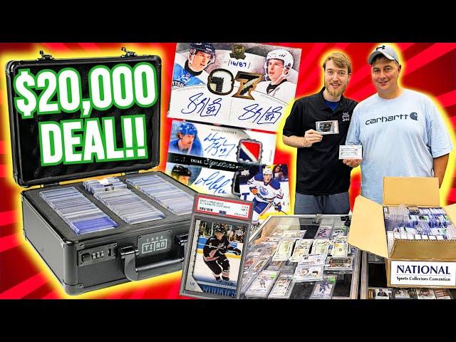 Trading for a HUGE $20,000 Hockey Card Collection !!