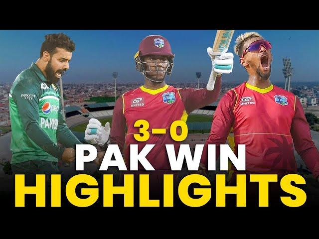 Highlights | Pakistan vs West Indies | 3rd ODI 2022 | PCB | MO2L