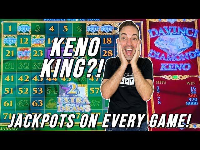 Am I Now the KENO King?!  JACKPOTS on Every Game!