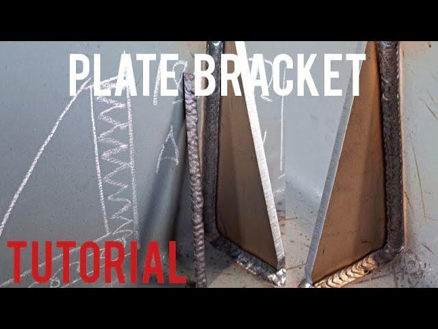 FCAW TUTORIAL ON HOW TO WELD PLATE BRACKET FOR BEGINNERS