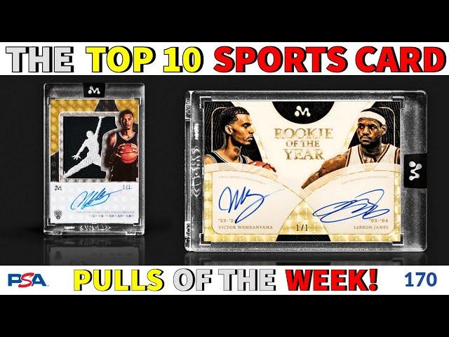 TOPPS MERCURY VICTOR WEMBANYAMA RELEASE WEEK!  | TOP 10 SPORTS CARD PULLS OF THE WEEK | EP 170