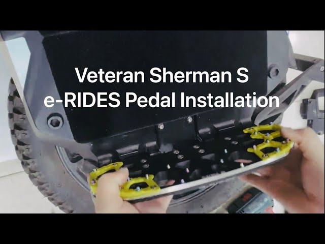 Veteran Sherman S - How to Install the e-RIDES Pedals