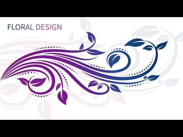 How to make floral design in illustrator