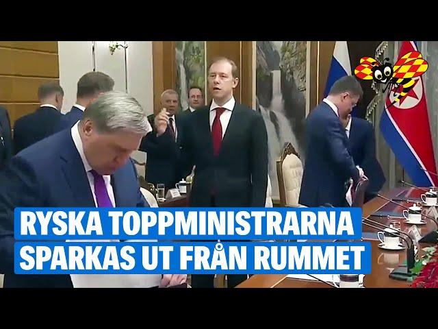 Ryska toppministrarna sparkas ut från mötet med Nordkorea