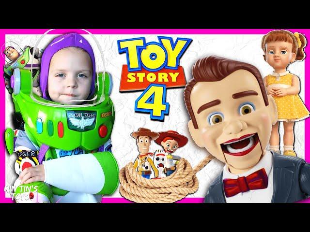 Benson and Gabby Gabby Took Kin Tin's Toy Story 4 Toys! Kin Tin Learns to Be Brave to get them Back!