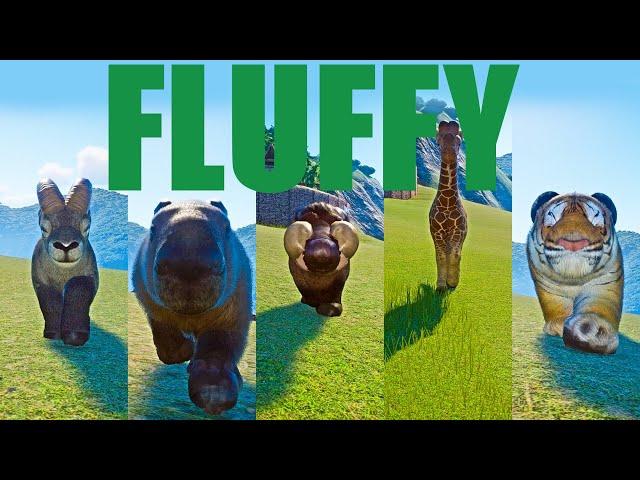 Random Fluffy Animals Speed Races in Planet Zoo includes Alpine Ibex, Warthog, Tiger etc