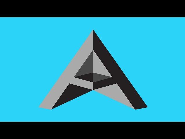 How To Design A 3D Logo In Adobe Illustrator | 3D A Logo Design Tutorial | A 3D Text Effect Design