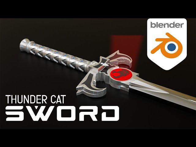 How to make a Sword in Blender | Thunder cat Sword | Product design Easy tutorial @blenderguru