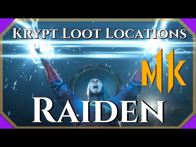 MK11 Krypt Raiden Loot Locations - Guaranteed for Raiden!