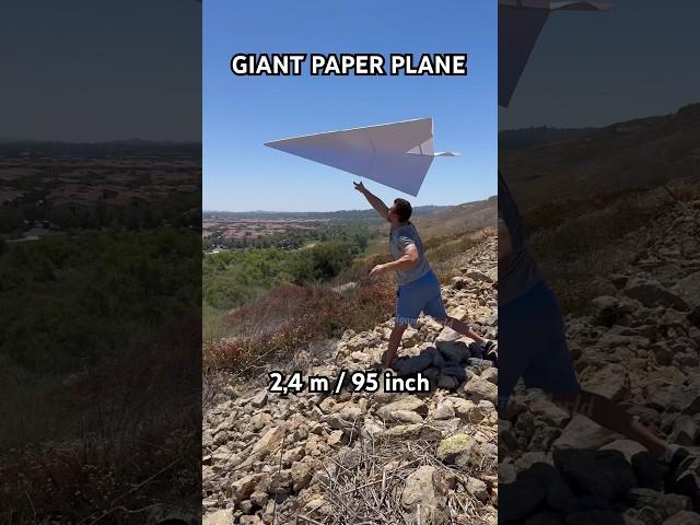 THE BIGGEST PAPER AIRPLANE ORIGAMI WORLD TUTORIAL | HOW TO MAKE A HUGE PAPER PLANE | GIANT ORIGAMI