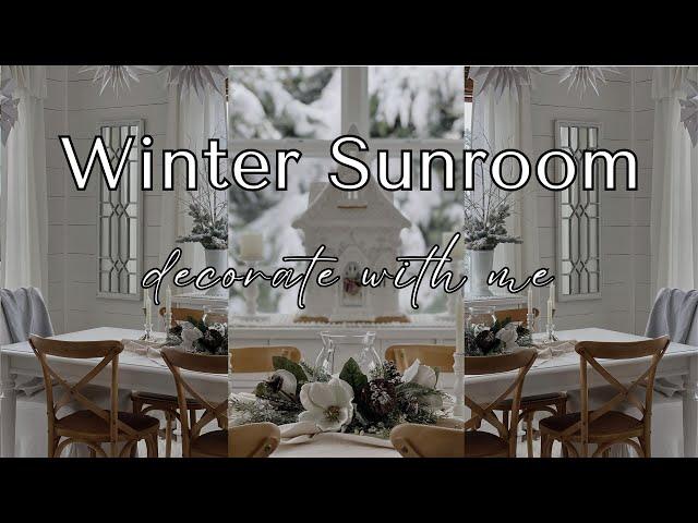 *NEW* COZY SUNROOM REFRESH | WINTER DECOR IDEAS 2025 | DECORATE WITH ME