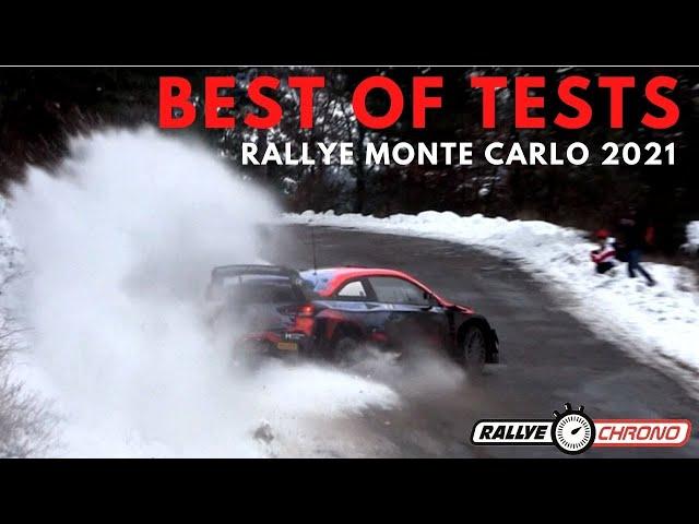 Best of Tests Rallye Monte Carlo 2021 - Full Snow, flat out & Mistakes - RallyeChrono