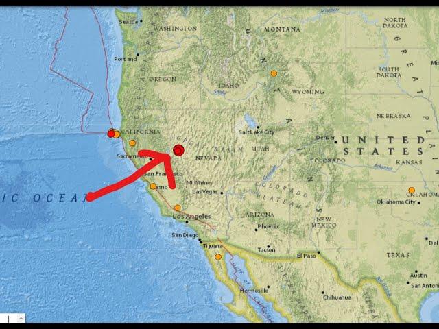 Breaking! Large 5.8 Earthquake hits Reno Nevada Area. Monday