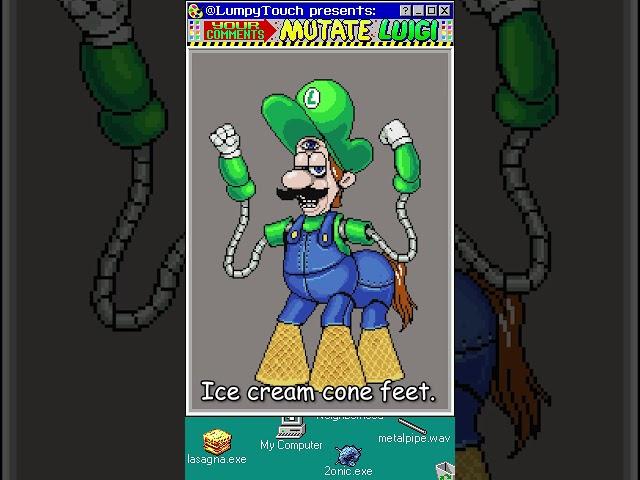'Make Luigi An Animatronic' Your Comments MUTATE Luigi! (4) #art #shorts