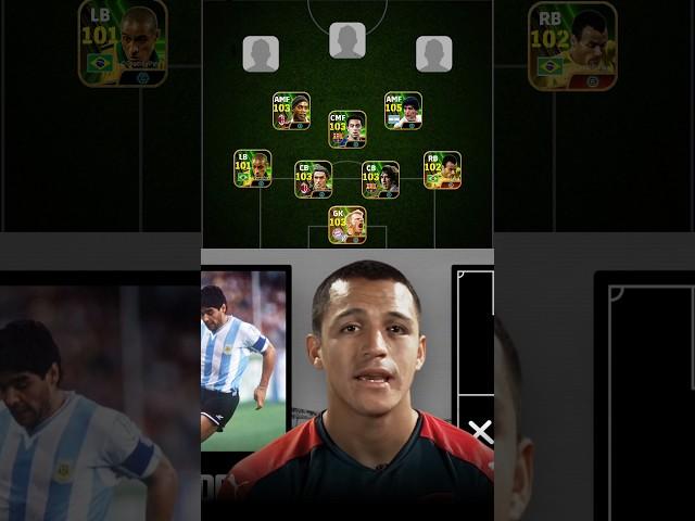 Alexis Sanchez’s Dream Team  #efootball #efootball2024 #football #dreamteam #goat #shorts #viral