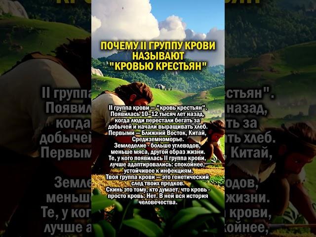 ПРОВЕРЬ ГРУППУ КРОВИ СРОЧНО      #история #кровь #генетика