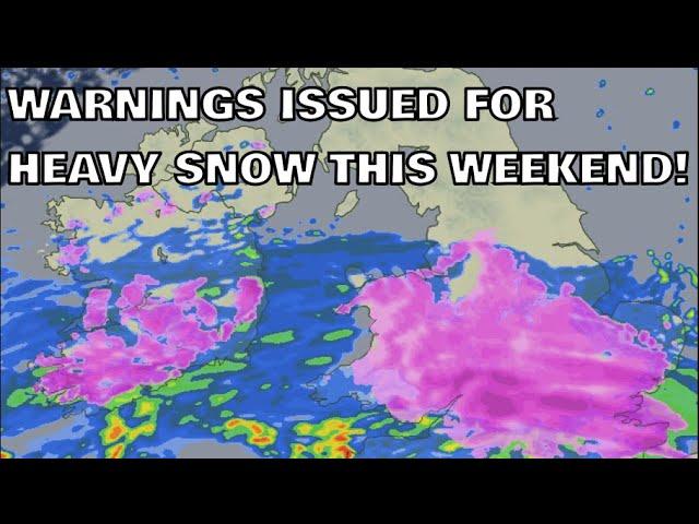 Warnings Issued for Heavy Snow This Weekend! 1st January 2024