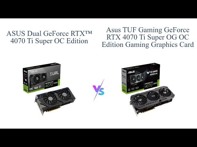 ASUS RTX 4070 Ti Super OC vs OG OC Edition  Comparison & Review