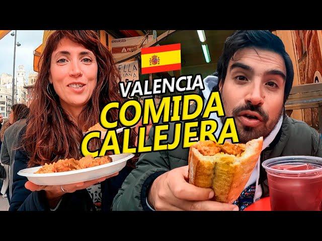 Probamos COMIDA CALLEJERA en ESPAÑA  Especial Fallas de Valencia | VUELTALMUN