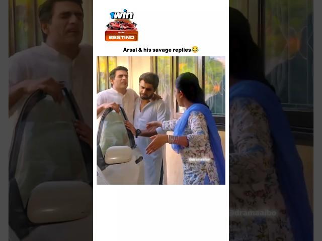 Arsal & his savage replies #iqraaziz #farhansaeed #sunochanda #shorts