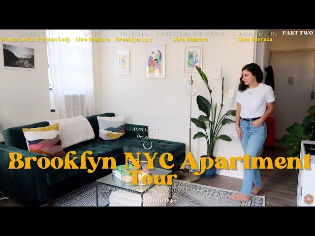 APARTMENT TOUR SERIES-  One bedroom Brooklyn Apartment Tour (Boho Living Room, colorful home decor)2