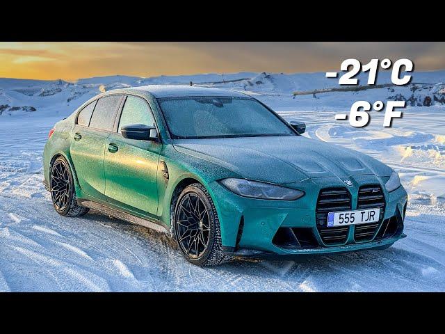 BMW M3 Competition Cold Start in Extreme -21°C / -6°F Weather