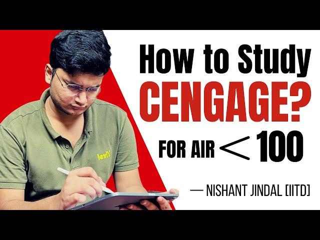  How To Self-Study CENGAGE Maths? || JEE 2024