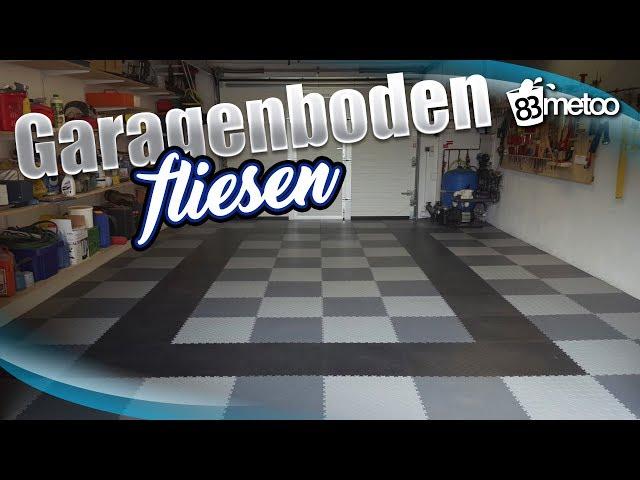 Garagenboden Fliesen mit PVC Bodenbelag von Fortelock - Garagenboden im Schachbrett Muster