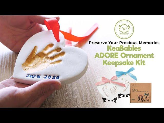 How to: DIY Baby Handprint Footprint Ornament Keepsake Kit by KeaBabies